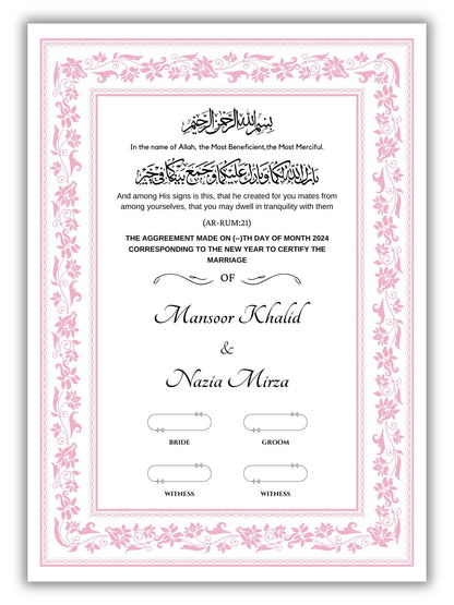 Rose Quartz Nikah Nama