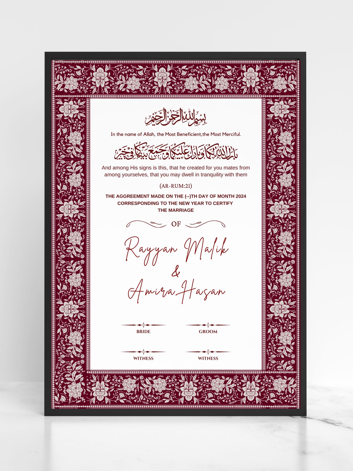 Mahogany Grace Nikah Nama