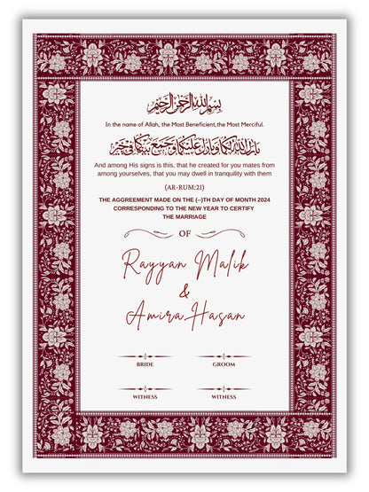 Mahogany Grace Nikah Nama