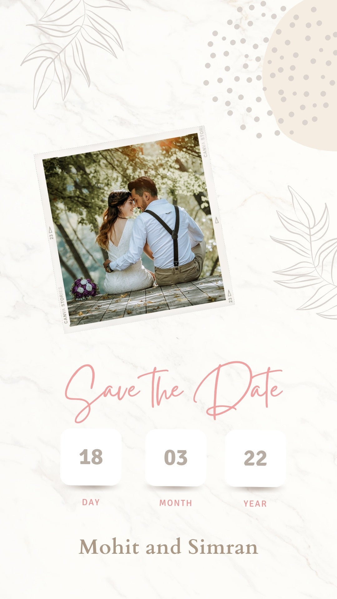 Digital Save the Date M & S