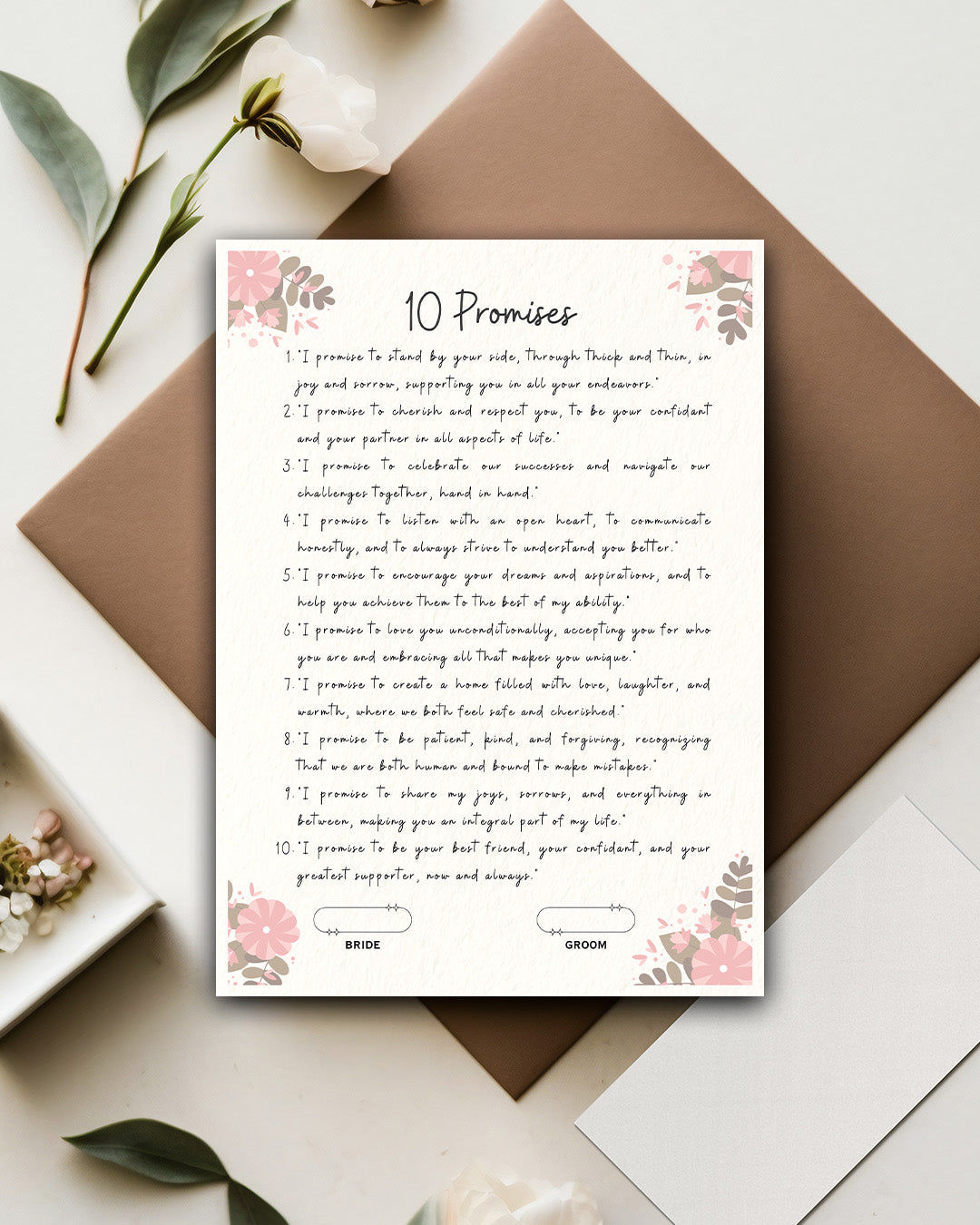 Eternal Promises Pledge Promise Card