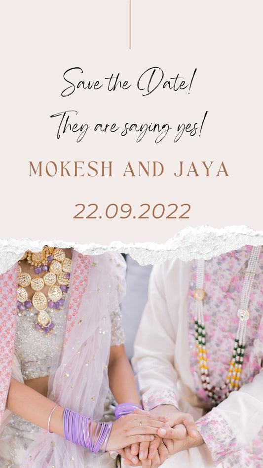 Digital Save the Date M & J