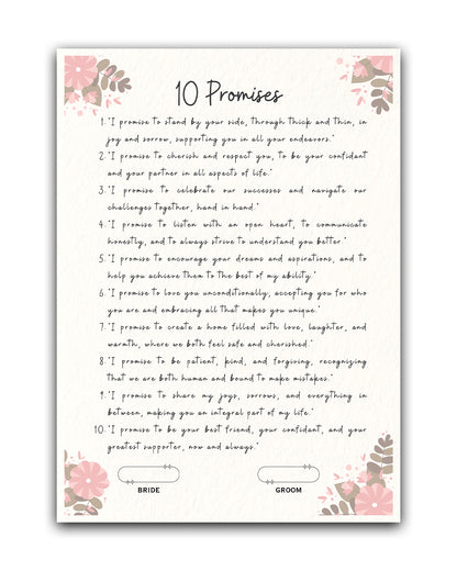 Eternal Promises Pledge Promise Card