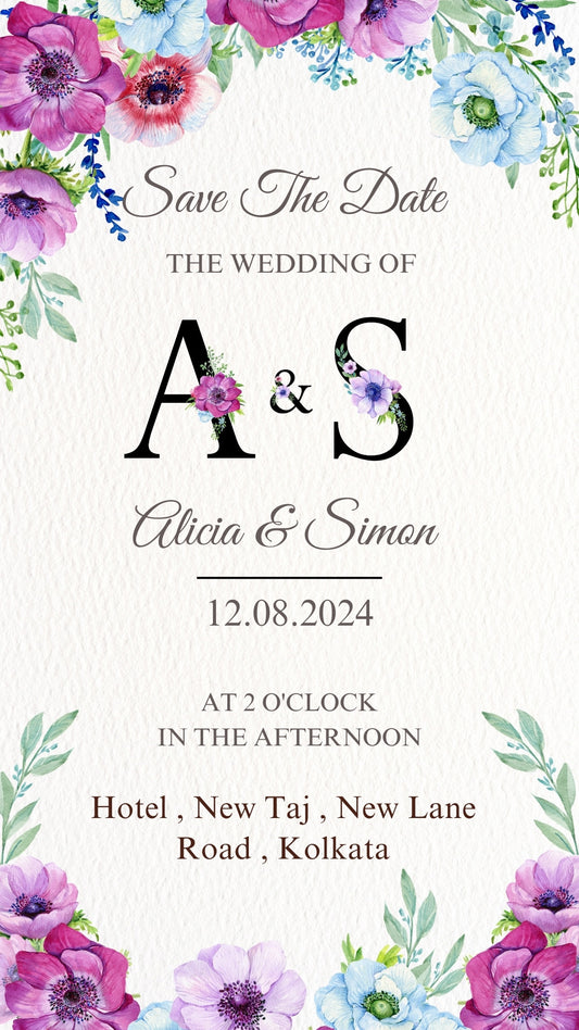 Digital Save the Date A & S